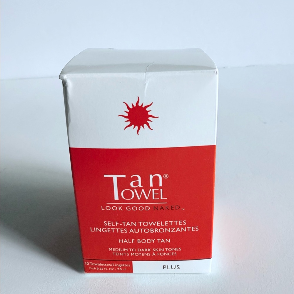 TanTowel Half Body Tan Towelettes - Plus, 10 Count (Pack of 1) Brand New Tanning
